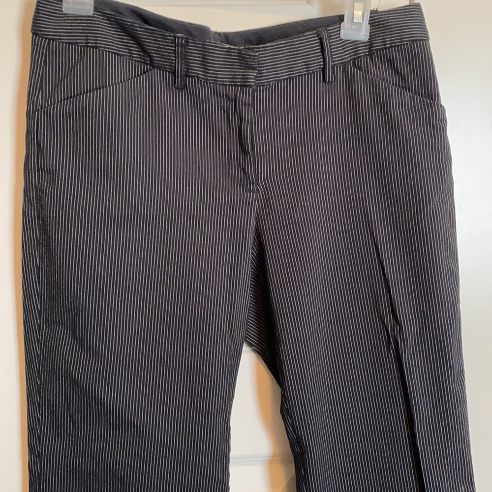 Express Size 4 Dress Capri Pin-striped